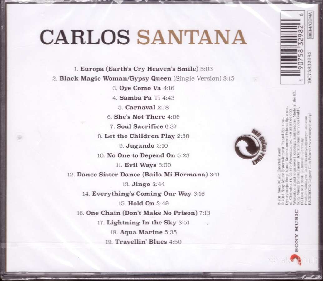 Santana CD The Very Best Of - nuotraukos Nr. 2