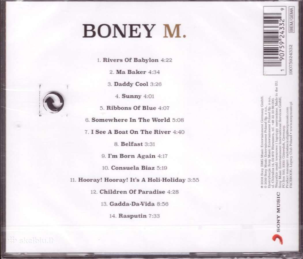 Boney M CD Rivers Of Babylon - nuotraukos Nr. 2