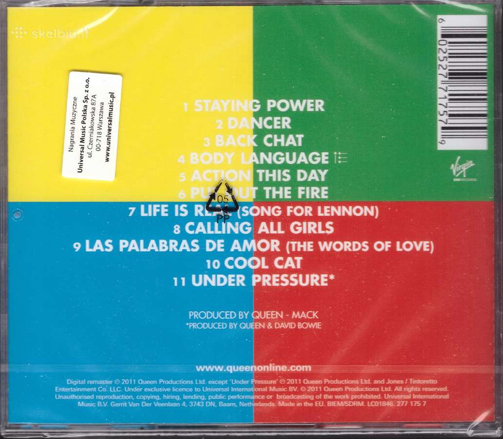 Queen CD Hot Space 2011 remaster - nuotraukos Nr. 2
