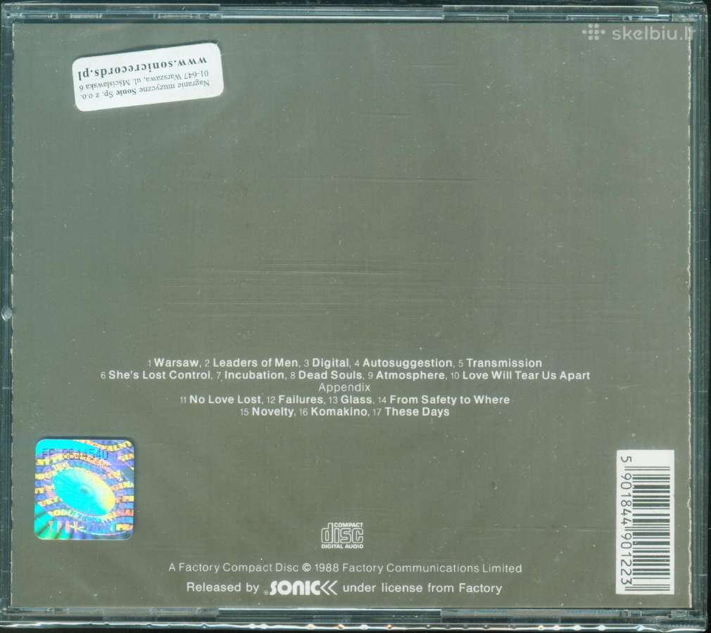 Joy Division CD Substance 1977 - 1980 - nuotraukos Nr. 2