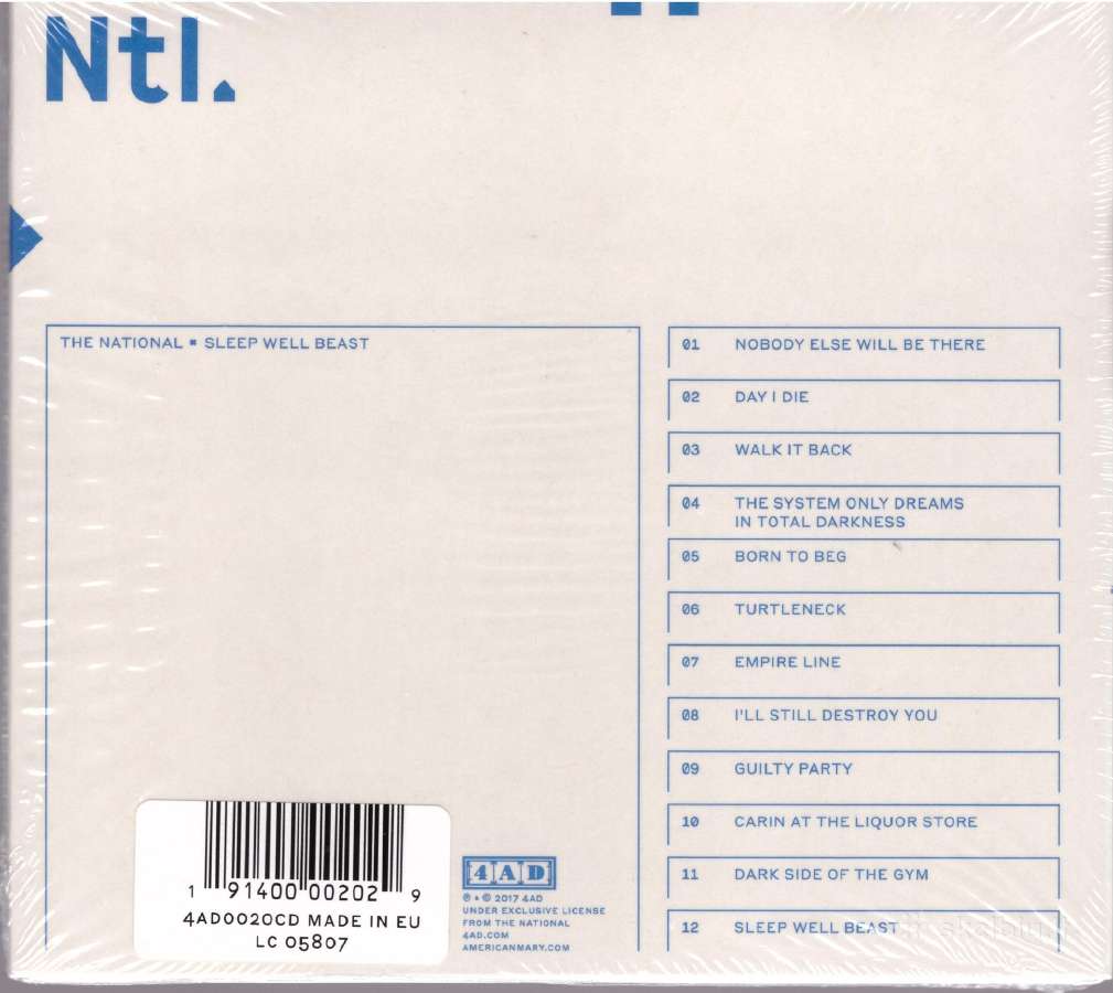 The National CD Sleep Well Beast - nuotraukos Nr. 2