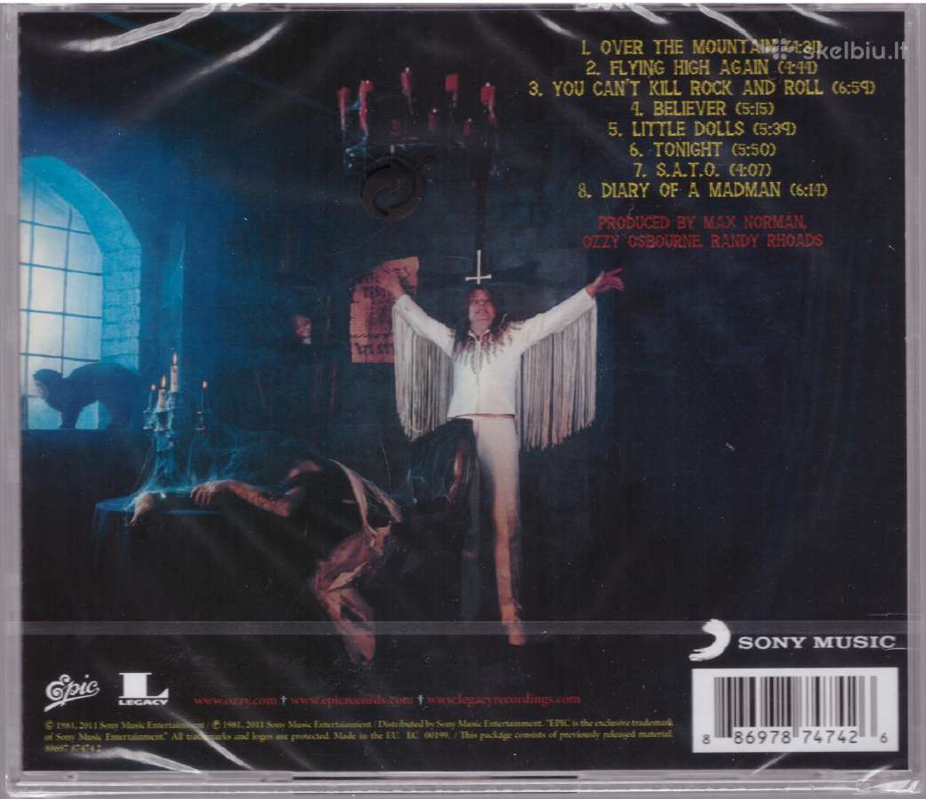 Ozzy Osbourne CD Diary Of A Madman - nuotraukos Nr. 2
