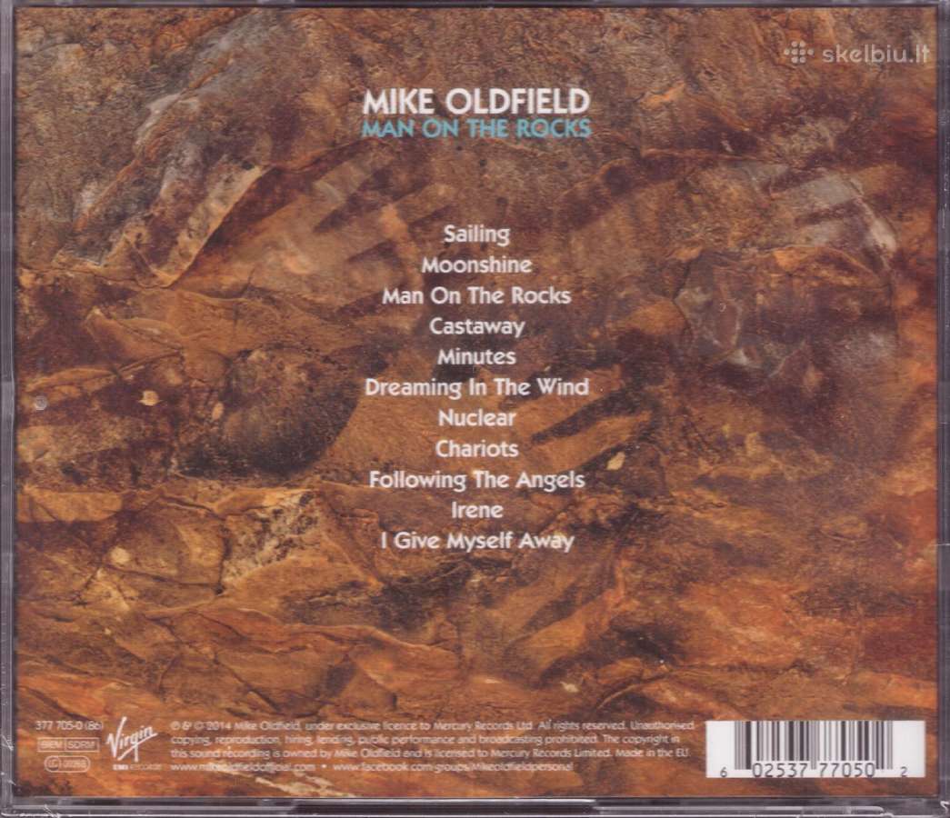 Mike Oldfield CD Man On The Rocks - nuotraukos Nr. 2