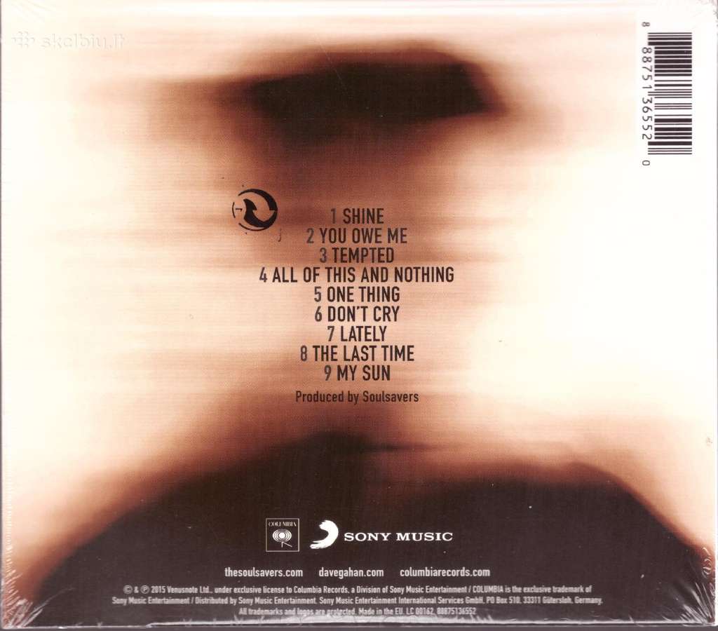 Dave Gahan & Soulsavers CD Angels & Ghosts - nuotraukos Nr. 2