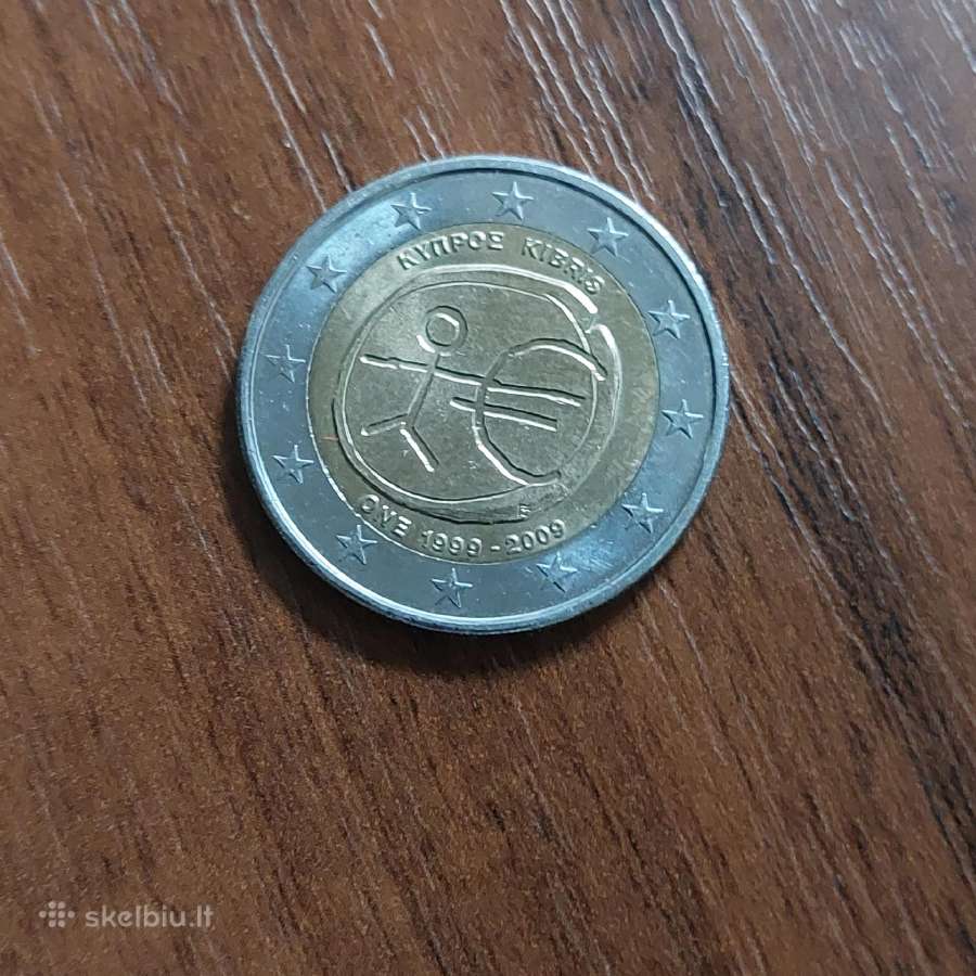2 Euro One / Uem 1999 - 2009 Kibris ,Cyprus .