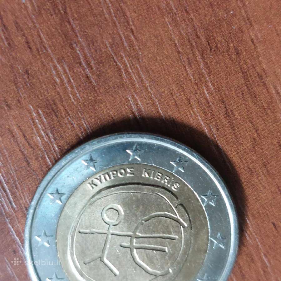 2 Euro One / Uem 1999 - 2009 Kibris ,Cyprus . - nuotraukos Nr. 4