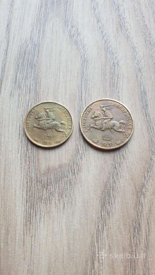 1925 metų 5 ir 10 smetoniški centai - nuotraukos Nr. 2