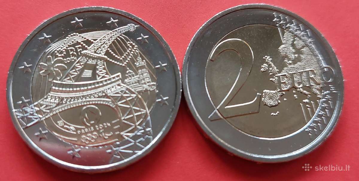 Prancūzija 2024m. 2 € “Olimpinės žaidynės"unc