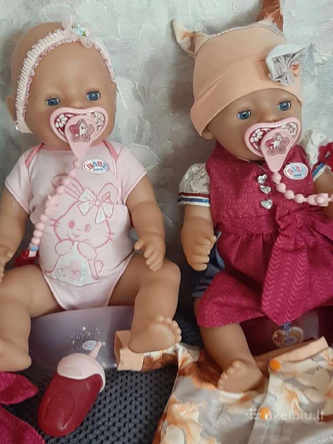 Baby born lėlės su priedais sesutėms