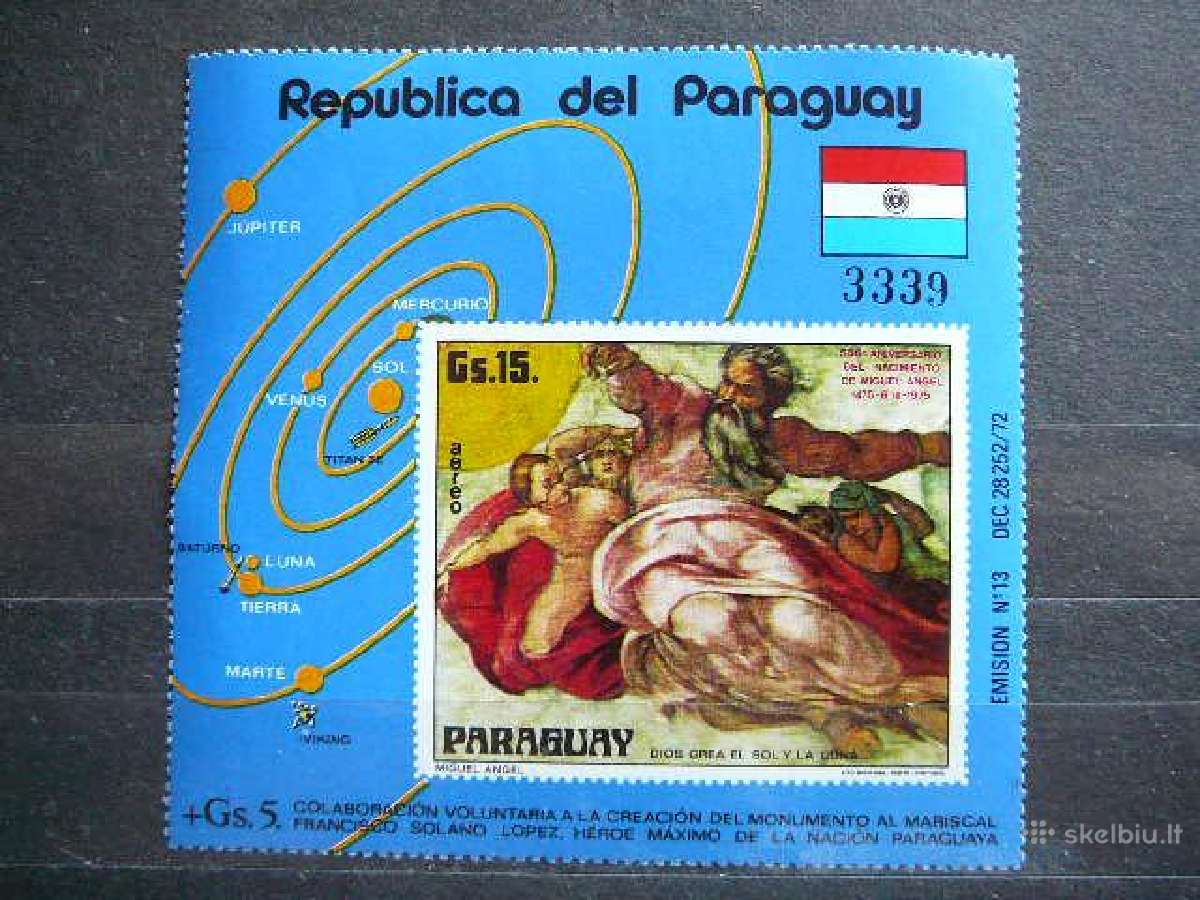 Daile Mikelandzelas Paragvajus 1975 svarus pgb249