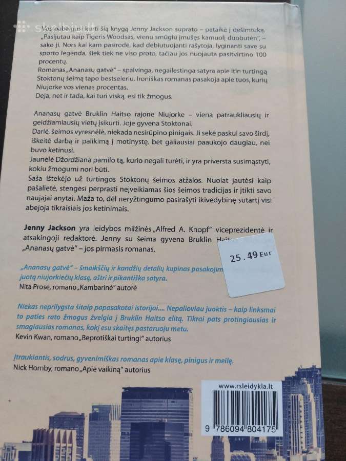 Skaityta knyga J.jackson Ananasų gatvė - nuotraukos Nr. 2