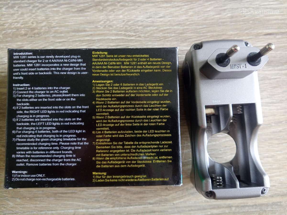 Aa Aa Ni Mh Ni CD pakrovėjas - nuotraukos Nr. 2