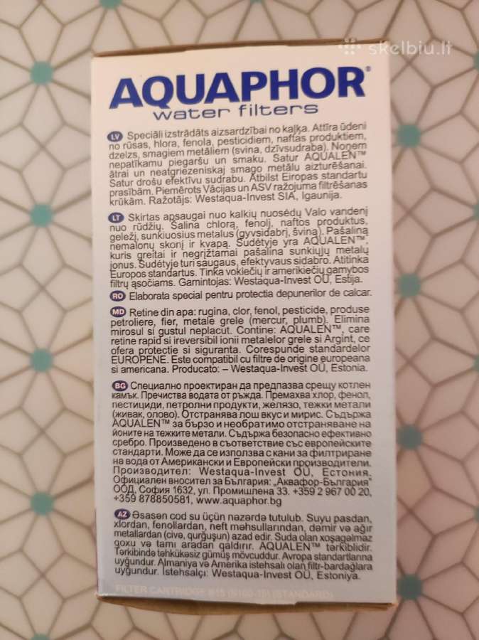 Aquaphor filtro kasetė B100-15 Standard - nuotraukos Nr. 3