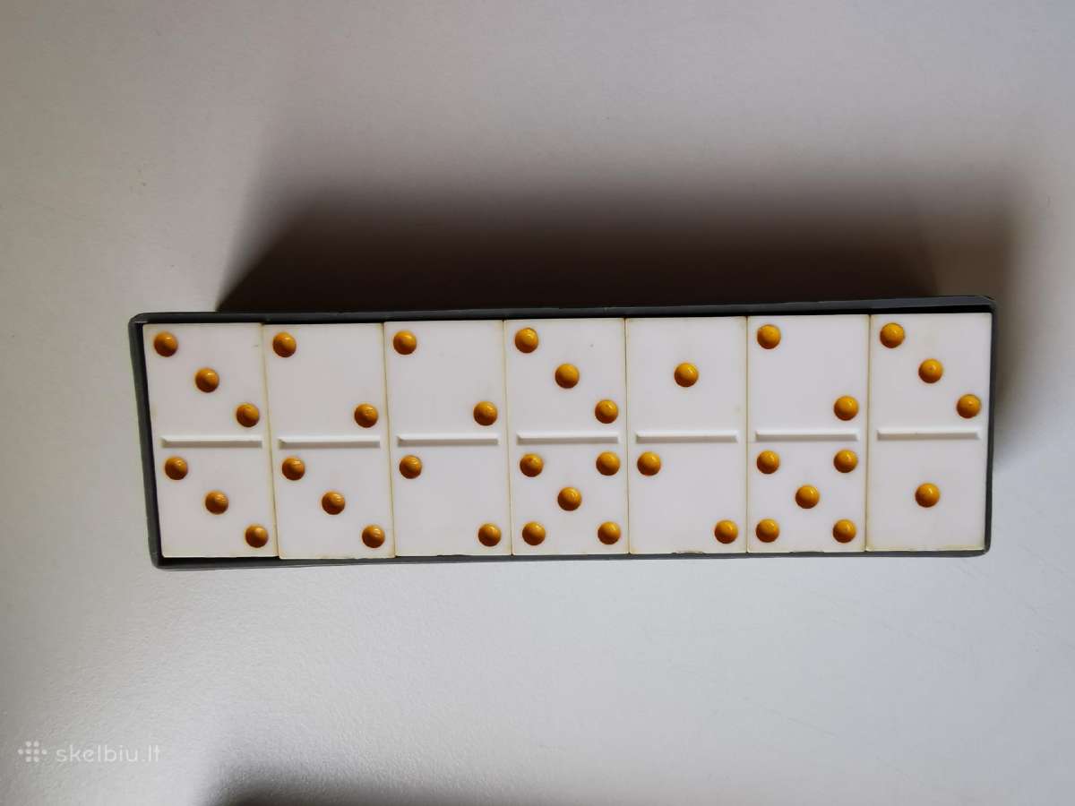 Tarybinių laikų stalo žaidimas domino - nuotraukos Nr. 8