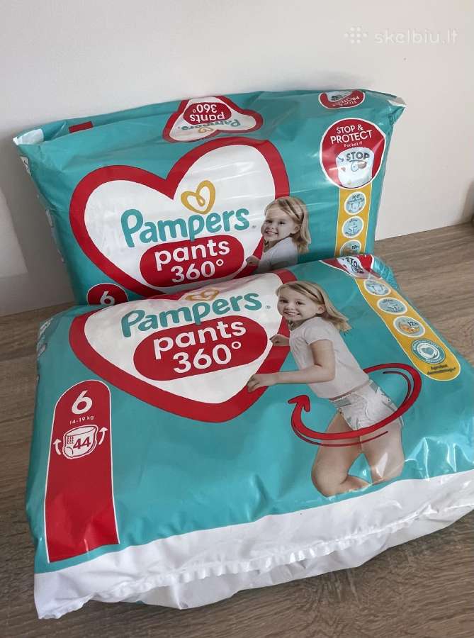 Pampers pants 360 / sauskelnės-kelnaitės, dydis 6