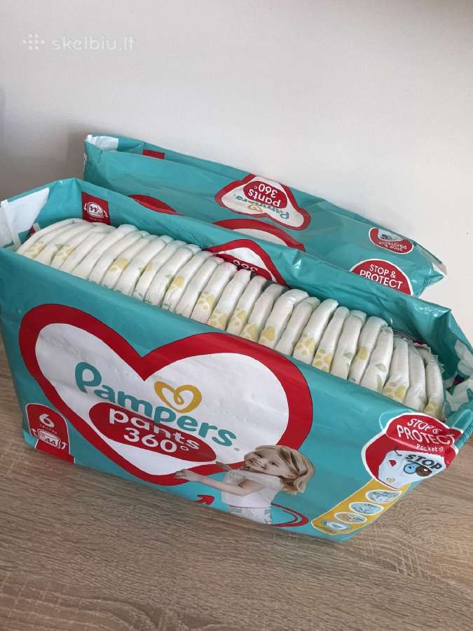 Pampers pants 360 / sauskelnės-kelnaitės, dydis 6 - nuotraukos Nr. 2