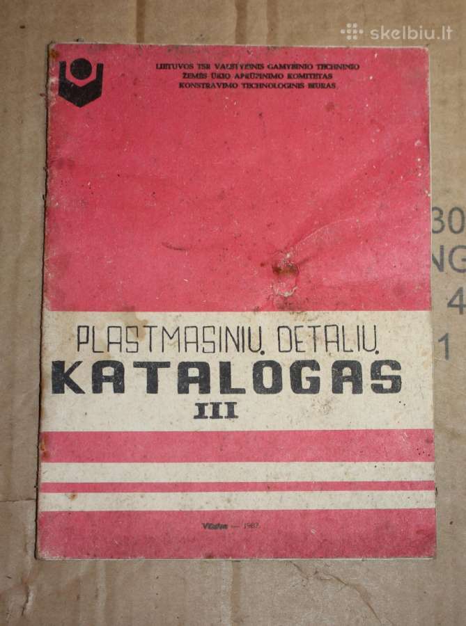 Plastmasinių detalių katalogas Vilnius 1982m.