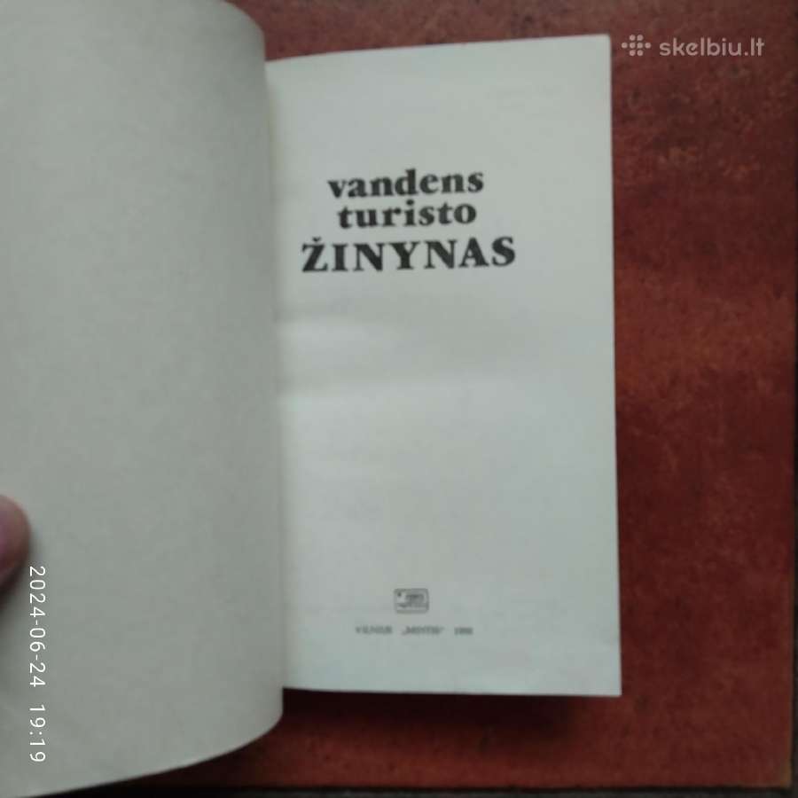 Vandens turisto žinynas 1990 m. - nuotraukos Nr. 2