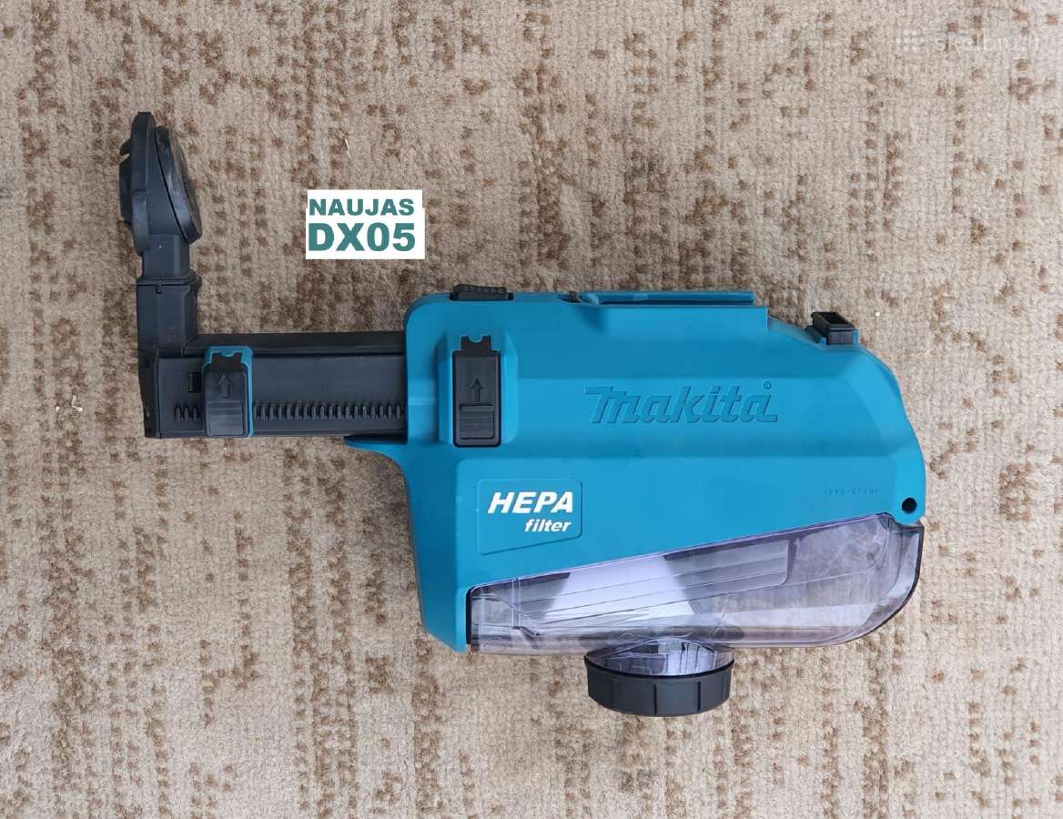 Makita perforatorius ir uždedamas siurblys - nuotraukos Nr. 7