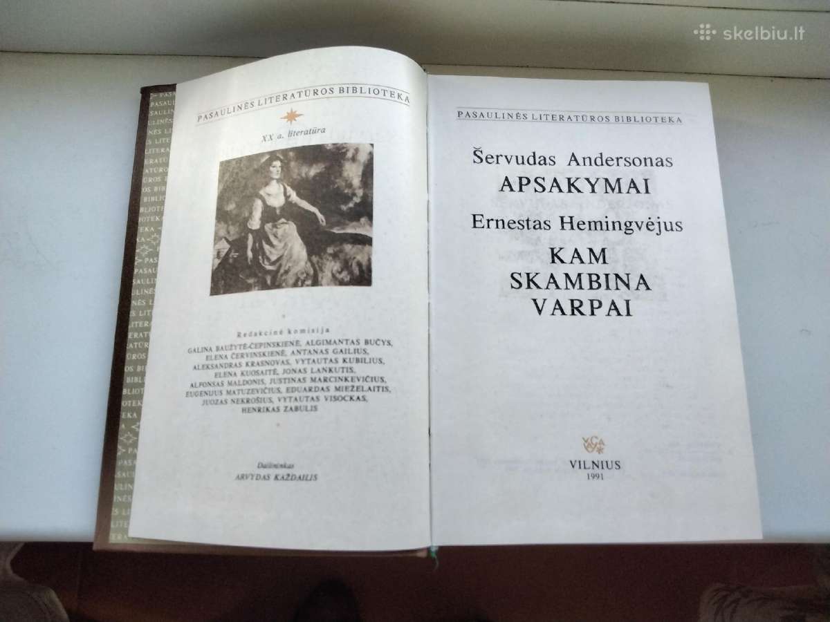 Š. Andersono apsakymai, E. Hemingvėjaus romanas