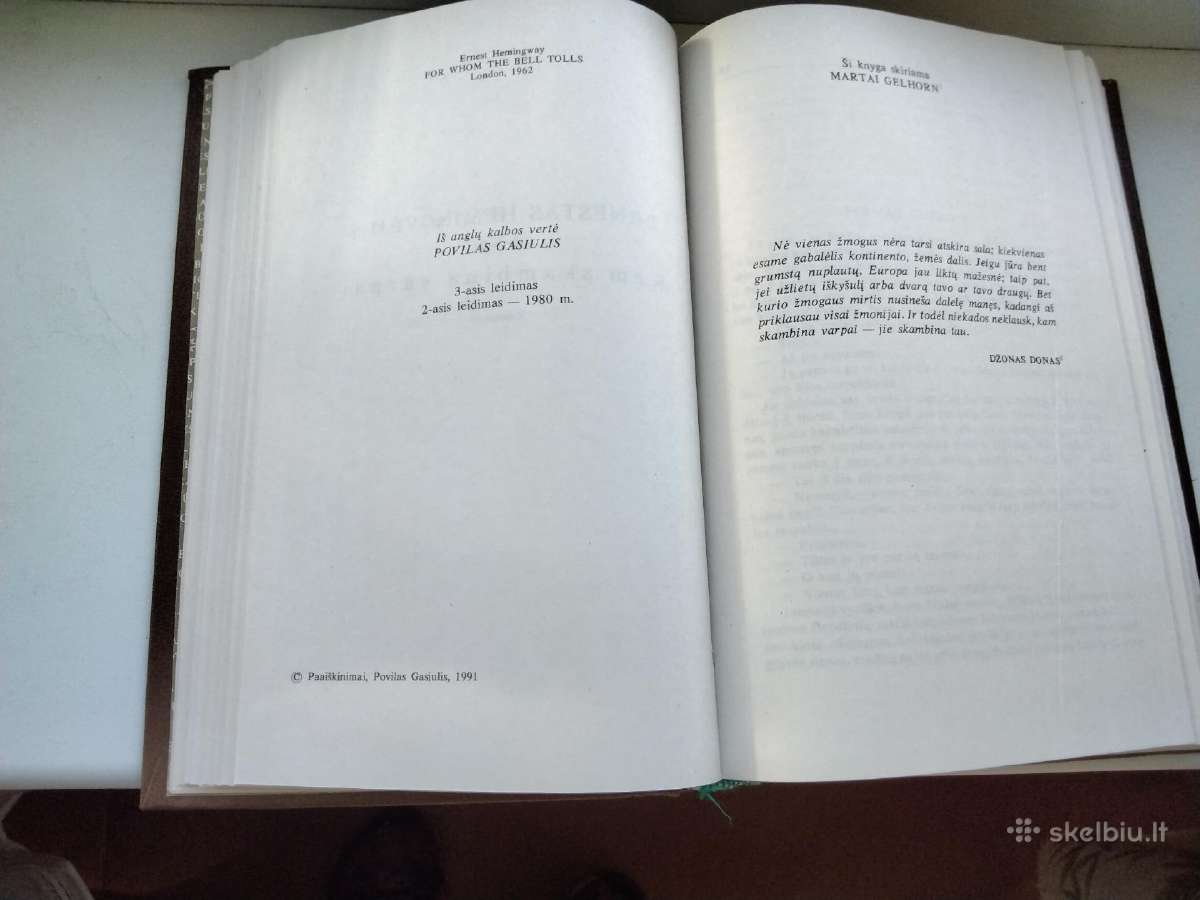 Š. Andersono apsakymai, E. Hemingvėjaus romanas - nuotraukos Nr. 5