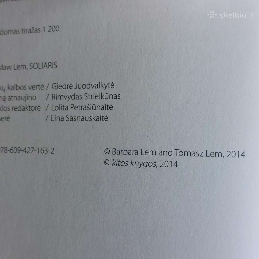 Stanislaw Lem -Solaris / 2014 m. - nuotraukos Nr. 11