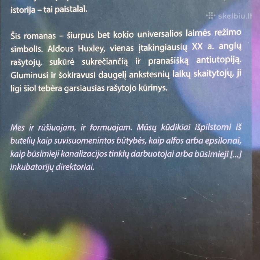 Aldous Huxley - " Puikus naujas pasaulis ". - nuotraukos Nr. 6