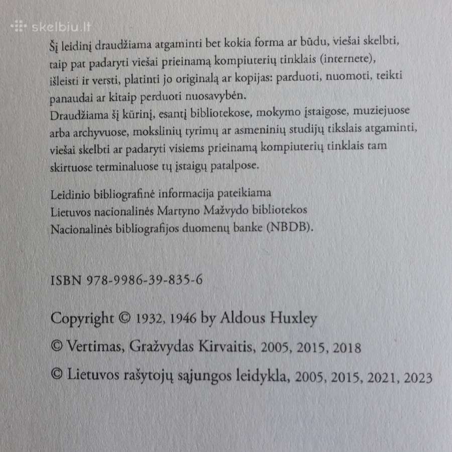 Aldous Huxley - " Puikus naujas pasaulis ". - nuotraukos Nr. 9