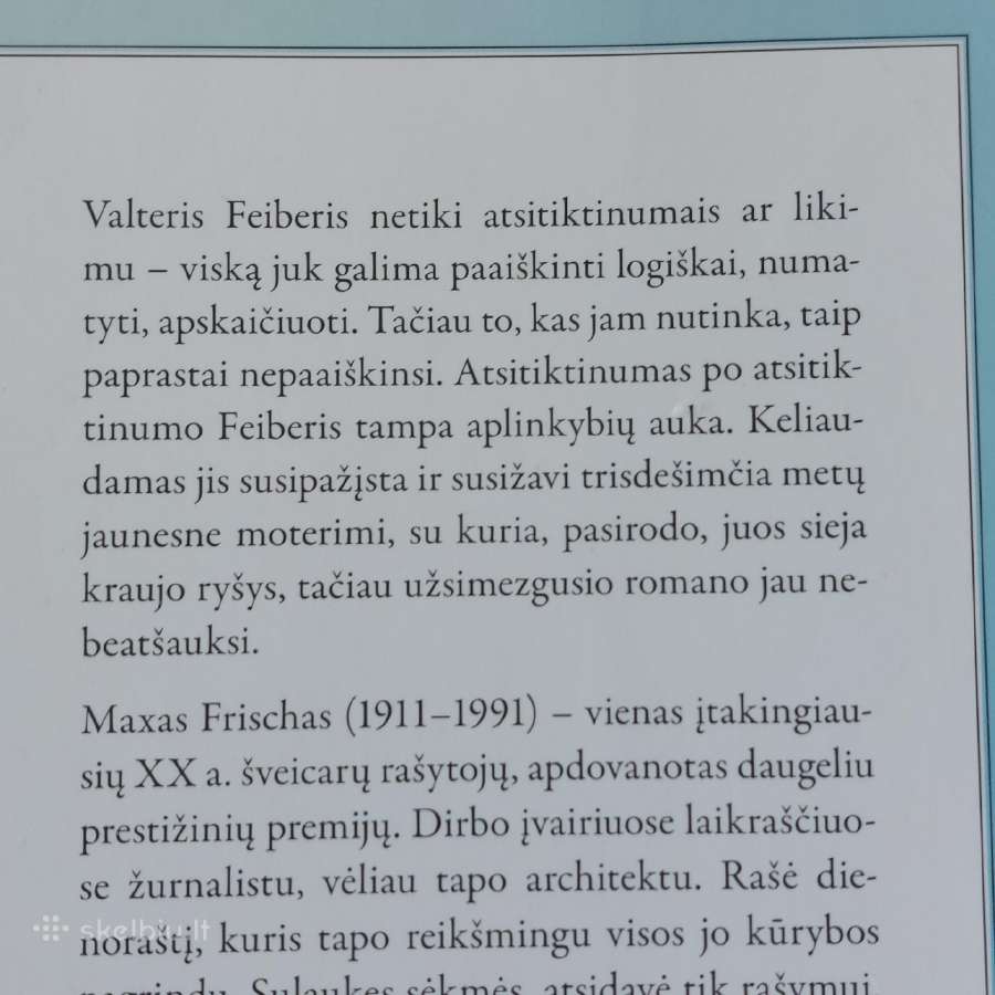 Max Frisch - " Homo Faber ". - nuotraukos Nr. 6