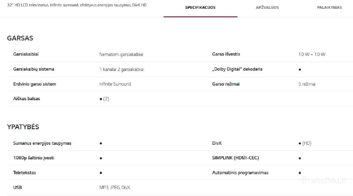 LG Televizorius - nuotraukos Nr. 7