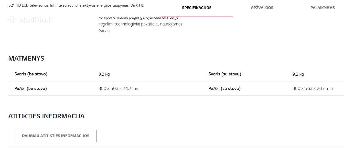 LG Televizorius - nuotraukos Nr. 9