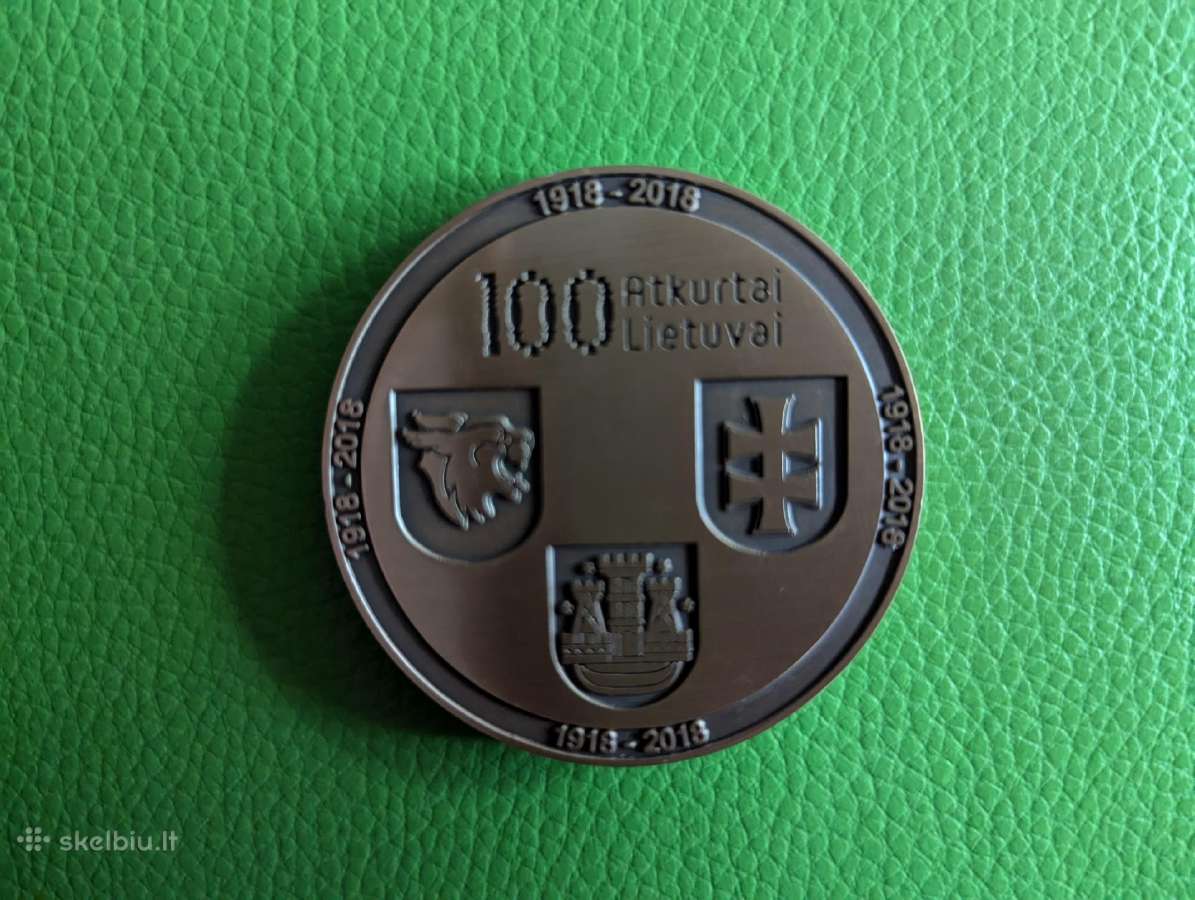 Coinai, antsiuvai, medaliai.