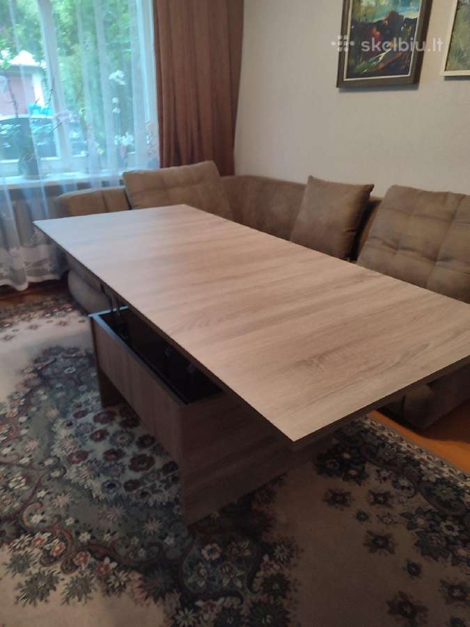 Isskleidziamas modernus stalas, stalo plotis 80cm - nuotraukos Nr. 2