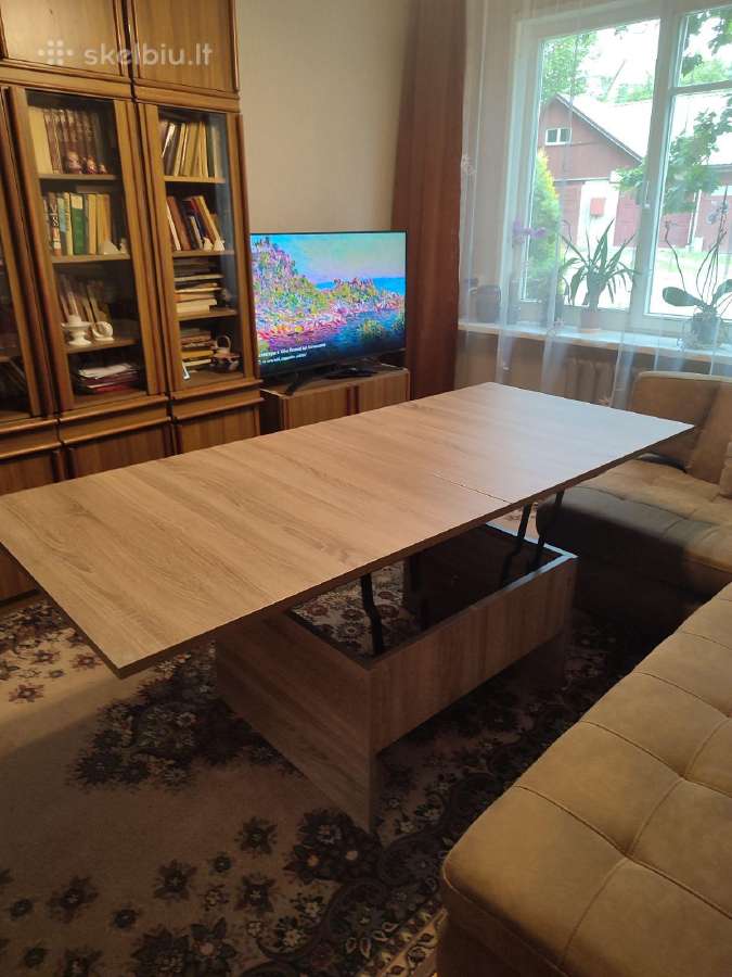 Isskleidziamas modernus stalas, stalo plotis 80cm - nuotraukos Nr. 3