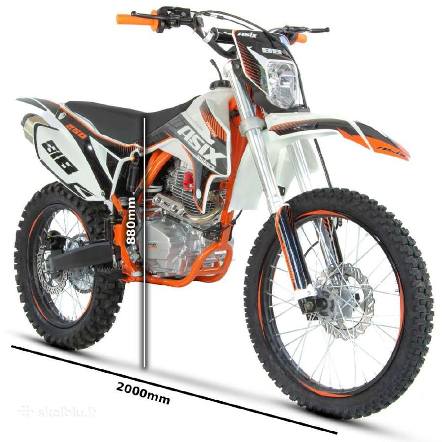 Krosinis motociklas Asix Xb 88 250cc 21"/18" - nuotraukos Nr. 5