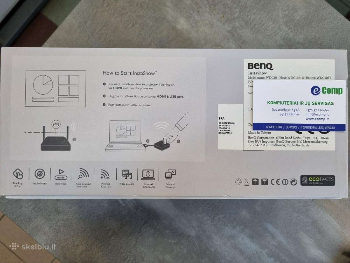 Belaidė sistema Benq Instashow Wdc10 - nuotraukos Nr. 2