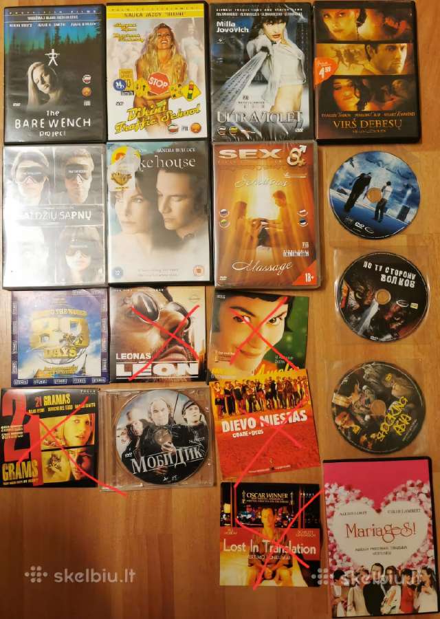 Dvd Filmai virs 10 vnt