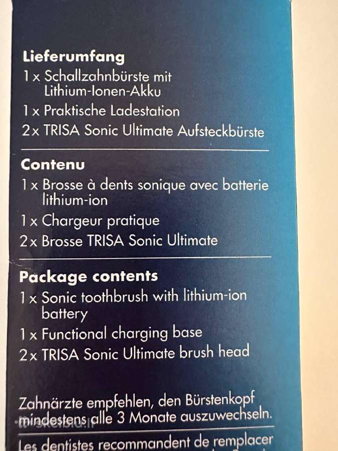 Ultragarsinis dantų šepetėlis Trisa Sonic ultimate - nuotraukos Nr. 6