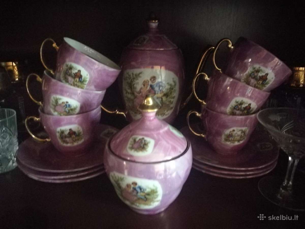 Nenaudotas retro servizas Wloclawek porcelana
