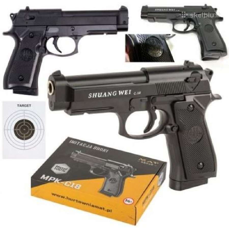 Airsoft ginklai, pistoletai, žaisliniai šautuvai - nuotraukos Nr. 6