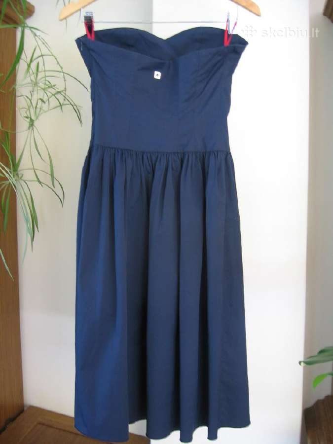 Suknelė tamsiai mėlyna - nuotraukos Nr. 3