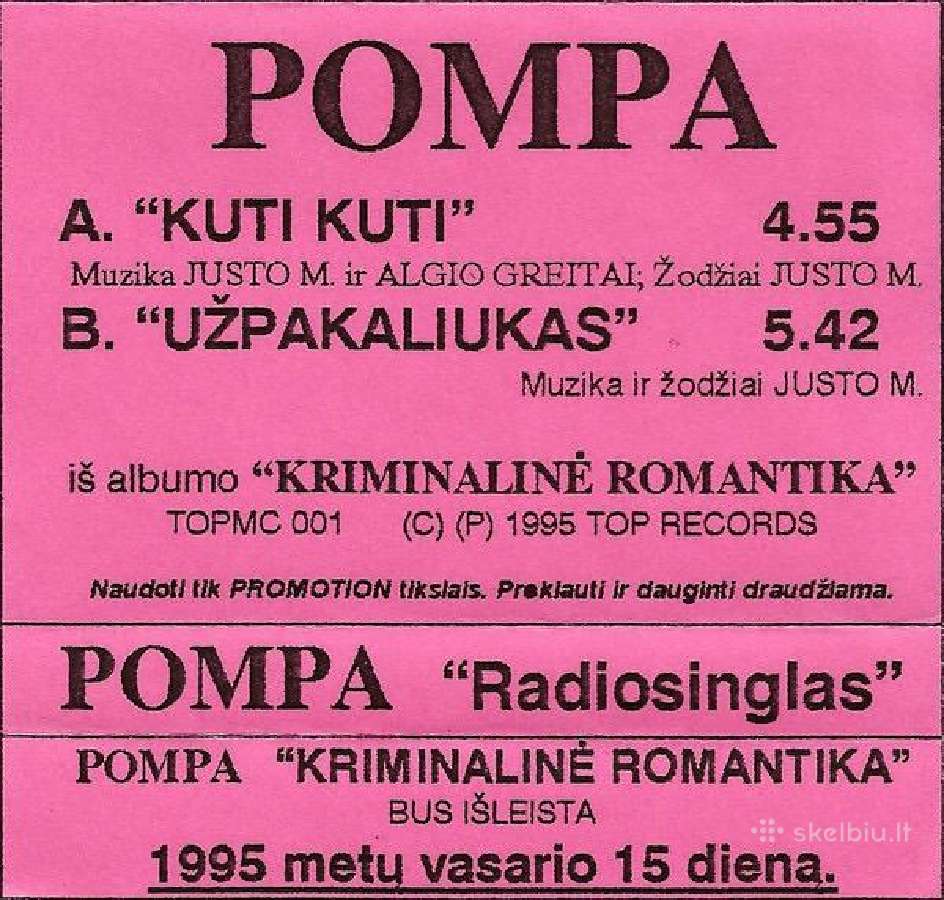 Ieškau Pompos kasečių - nuotraukos Nr. 5