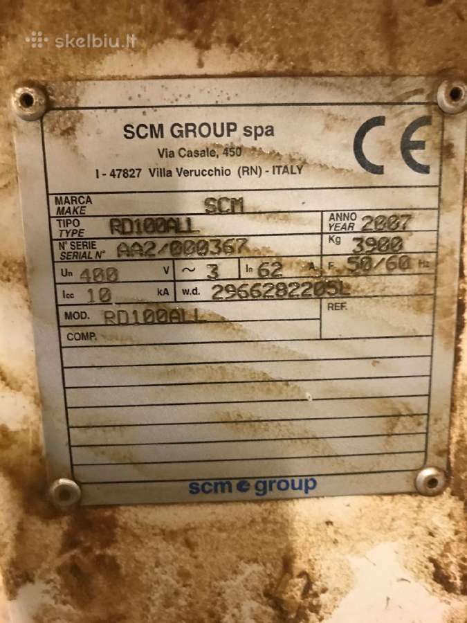 CNC apdirbimo centras Scm Rd 100 All - nuotraukos Nr. 10