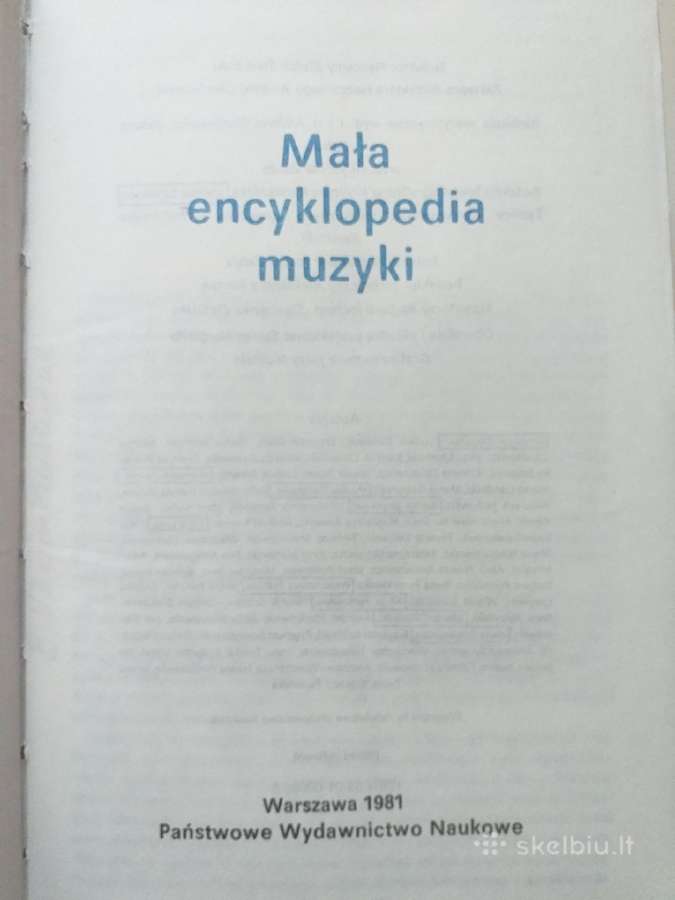 Mažoji muzikos enciklopedija - nuotraukos Nr. 3