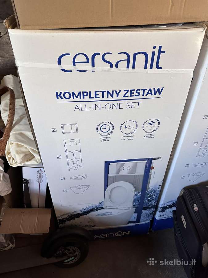 2 Cersanit pakabinami unitazai (viskas viename)