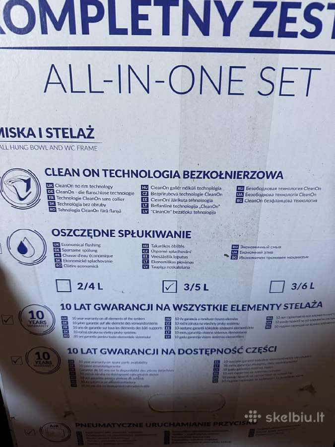 2 Cersanit pakabinami unitazai (viskas viename) - nuotraukos Nr. 2