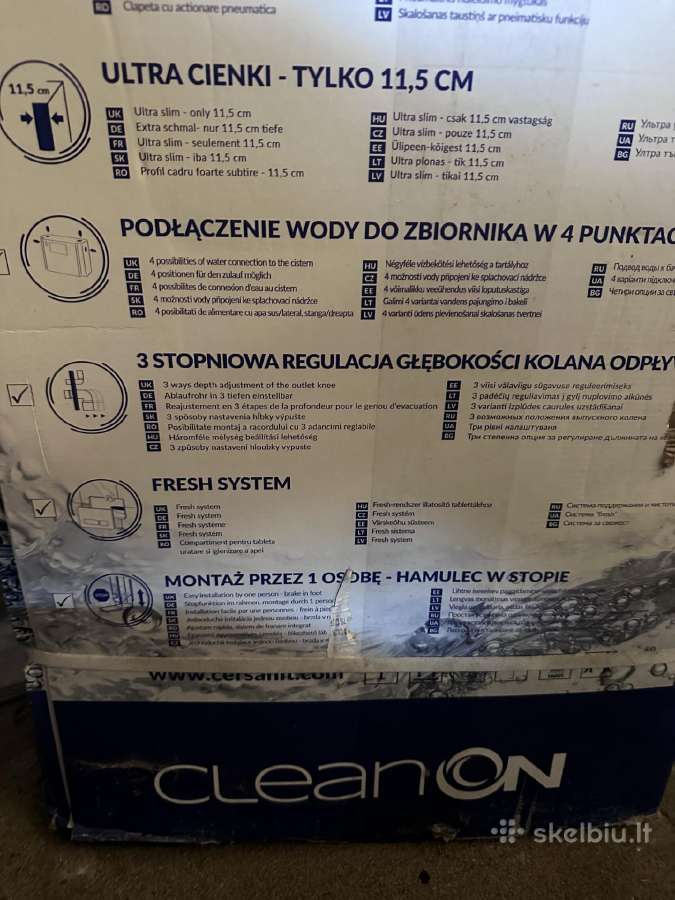 2 Cersanit pakabinami unitazai (viskas viename) - nuotraukos Nr. 3
