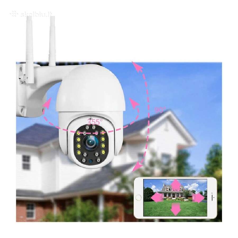 Lauko Ip WiFi stebėjimo kamera su Sim kortele 8mp - nuotraukos Nr. 17