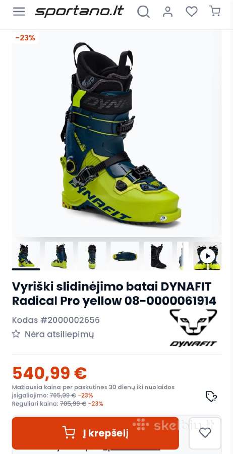 Slidinėjimo batai "Dynafit" 41.5 d. - nuotraukos Nr. 5