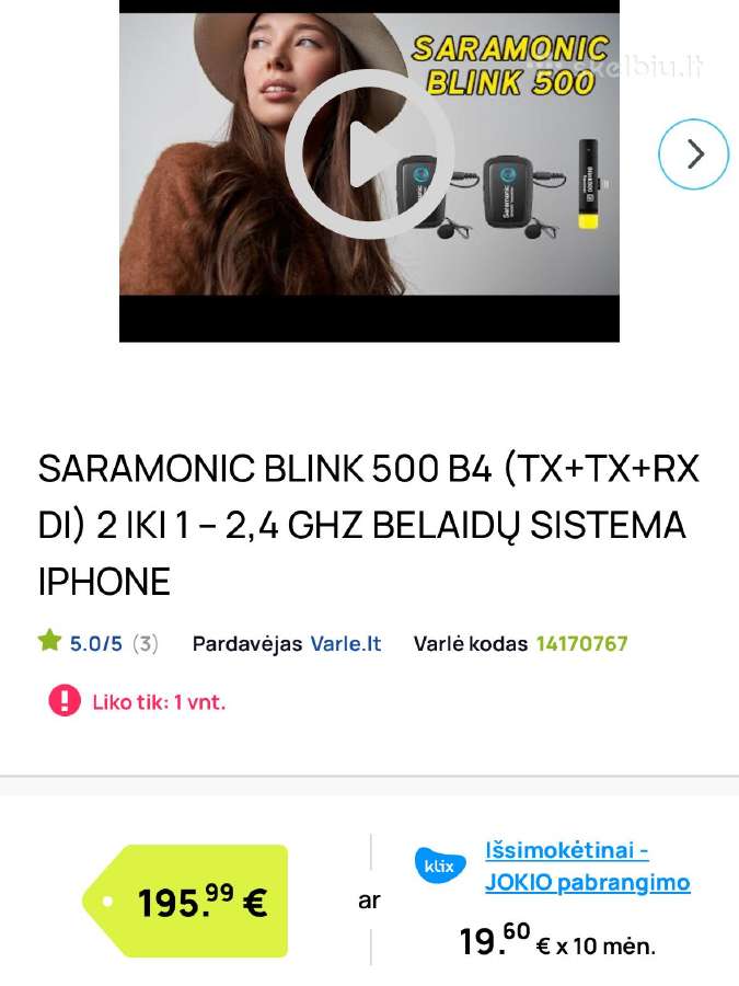 Saramonic profesionalūs mikrofonai-pilna sistema - nuotraukos Nr. 8